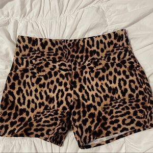 Leopard print INC pull on shorts. Worn once.